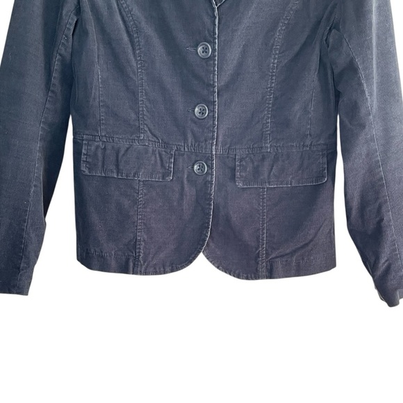 VTG H&M LABEL OF GRADED GOODS Darkest Navy Corduroy 3-Button Blazer, EUR 42 - Picture 4 of 12